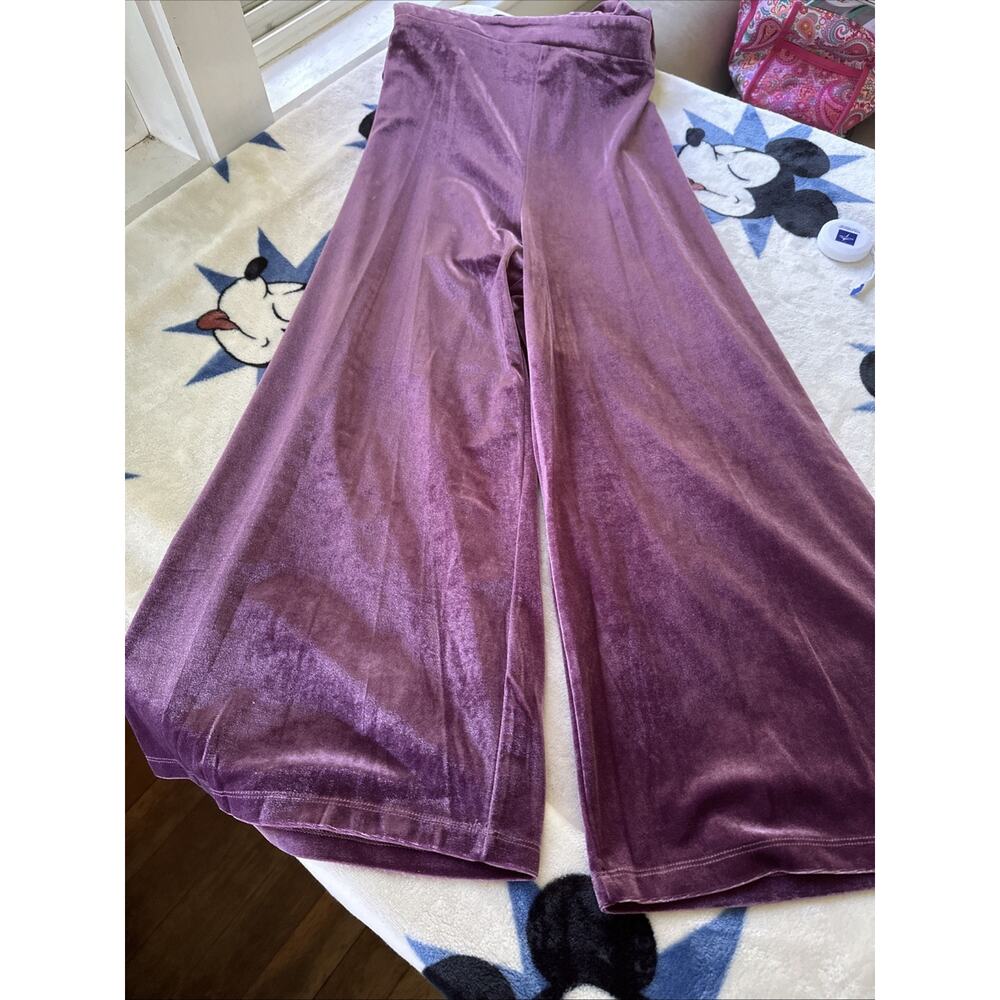 Ava & Yelly Nordstrom Girls Size 14 Mock Neck Velour Jumpsuit Purple Elegant NWT - Picture 15 of 16